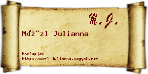 Mözl Julianna névjegykártya